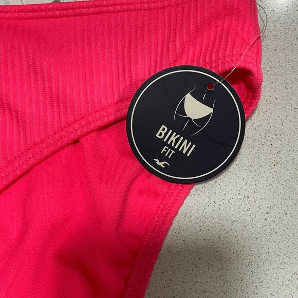 Hollister Neon Pink Ribbed Bikini XLARGE &LARGE CURVY (different sizes) - Picture 9 of 13